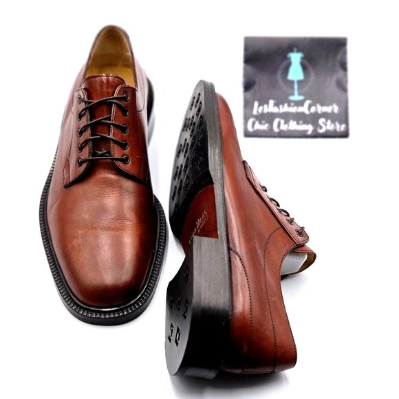 Cole Haan Mens Country Brown Leather Oxford Dress Shoes Sz 9D Made In Italy 2234 main image 14